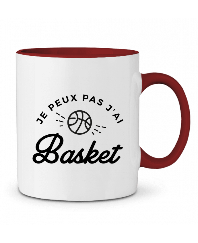 Two-tone Ceramic Mug Je peux pas j'ai Basket Nana