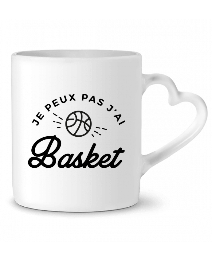 Taza Corazón Je peux pas j'ai Basket por Nana