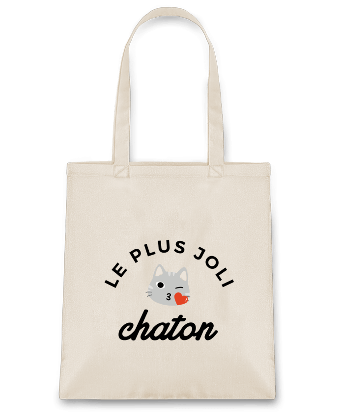 Tote Bag cotton Le plus joli chaton by Nana