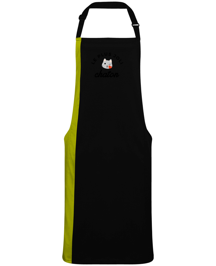 Two-tone long Apron Le plus joli chaton by  Nana