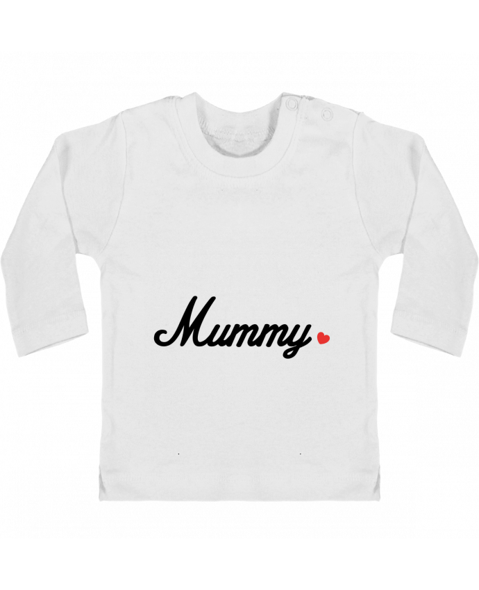 Baby T-shirt with press-studs long sleeve Mummy manches longues du designer Nana