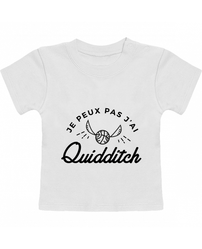 T-shirt bébé Je peux pas j'ai Quidditch manches courtes du designer Nana