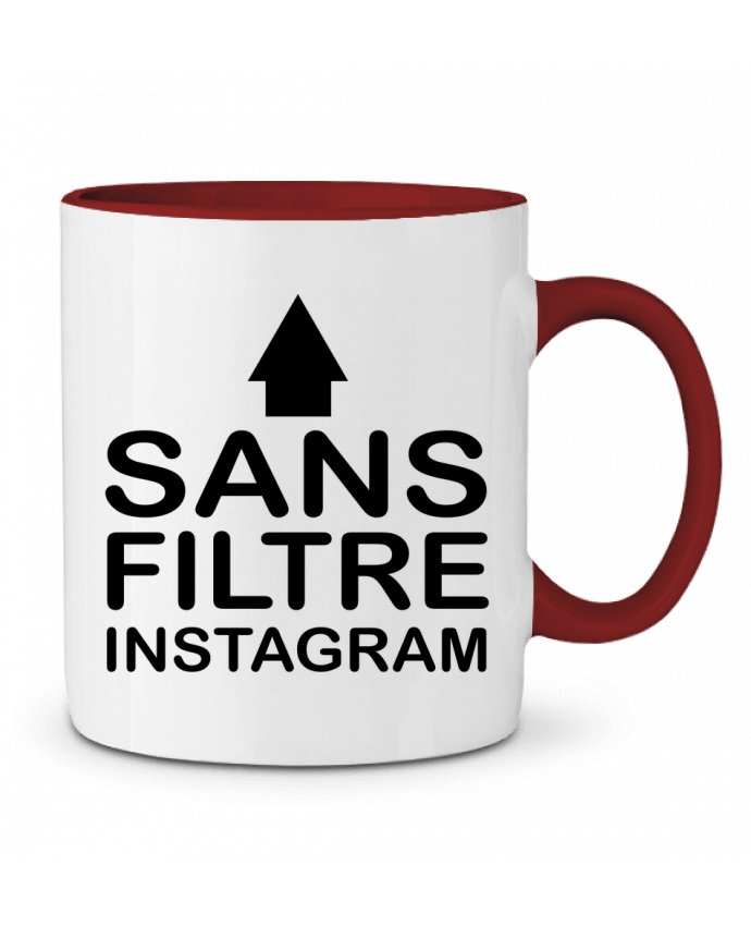 Mug bicolore Sans filtre instagram jorrie