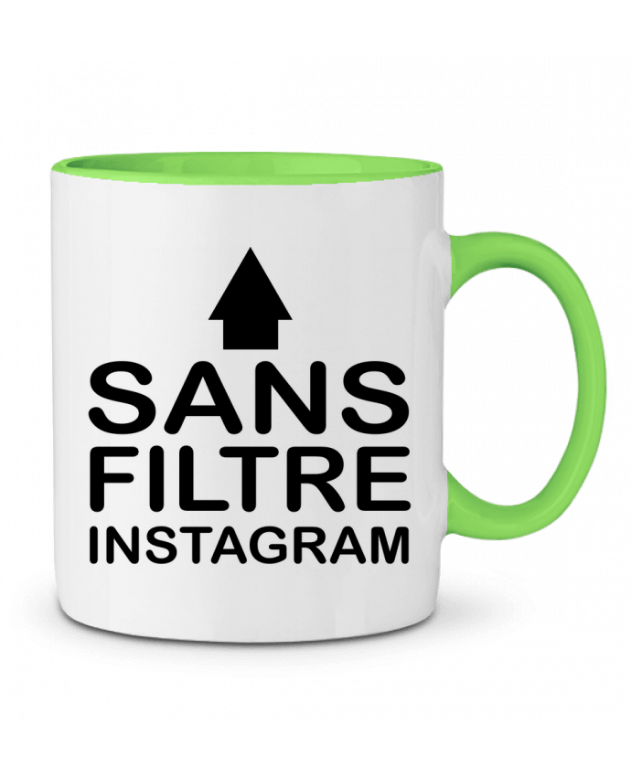 Mug bicolore Sans filtre instagram jorrie