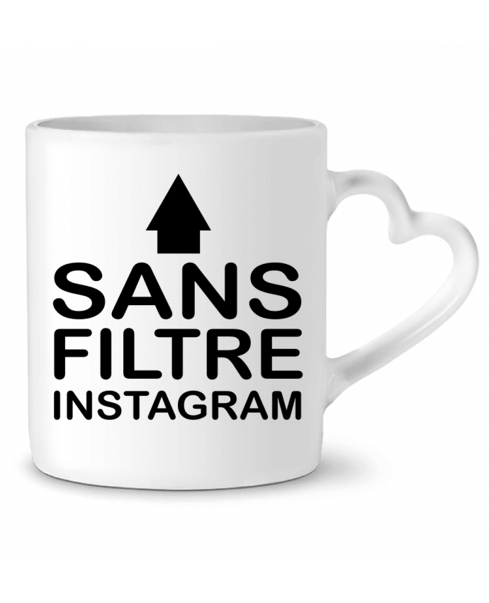 Mug Heart Sans filtre instagram by jorrie