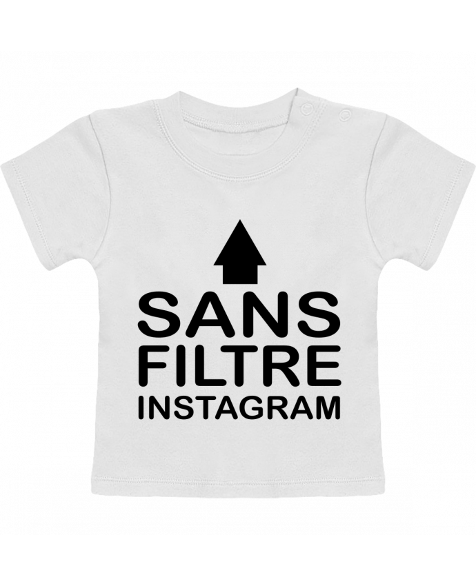 T-shirt bébé Sans filtre instagram manches courtes du designer jorrie