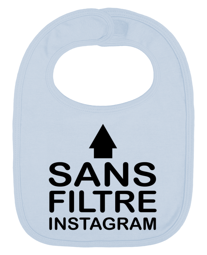 Bavoir bébé uni Sans filtre instagram par jorrie