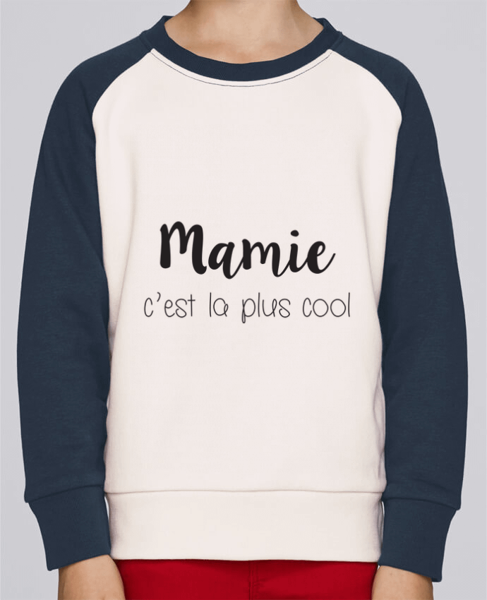 Sweat baseball enfant Mamie c'est la plus cool par Mila-choux