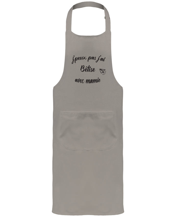 Garden or Sommelier Apron with Pocket jpeux pas j ai betise avec mamie by Mila-choux