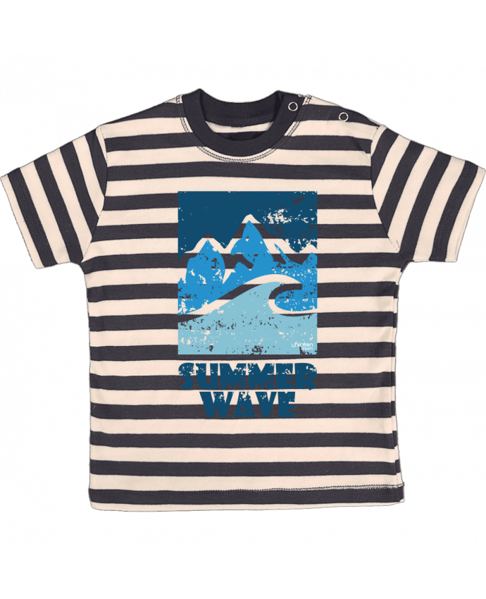Camiseta Bebé a Rayas SummerWAVE-02 por Marie