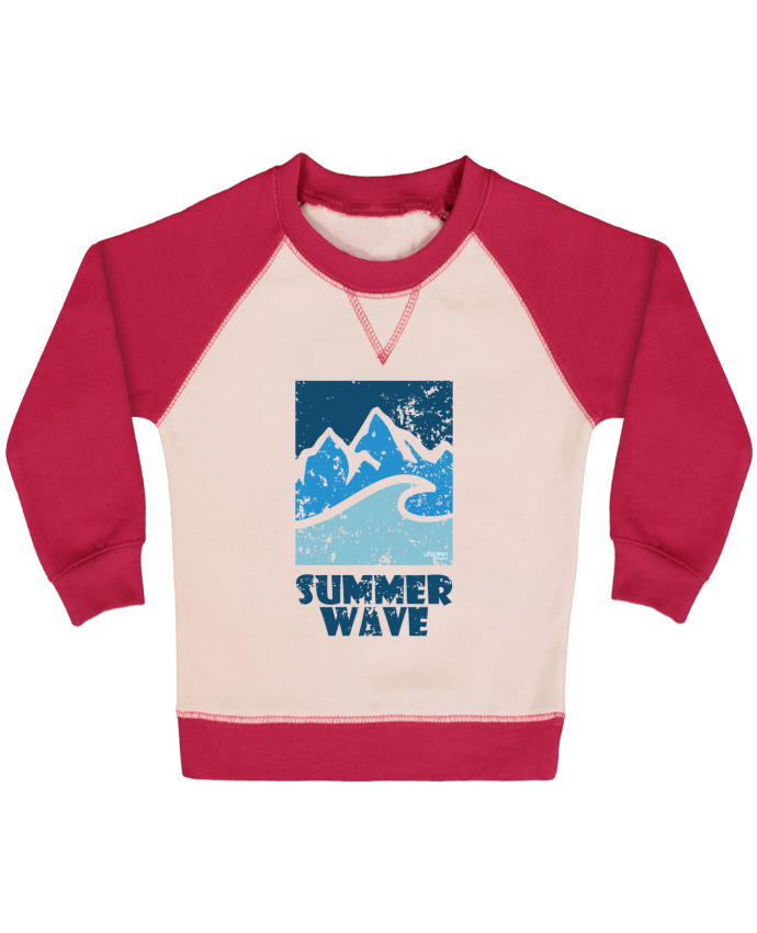 Sweatshirt Baby crew-neck sleeves contrast raglan SummerWAVE-02 by Marie