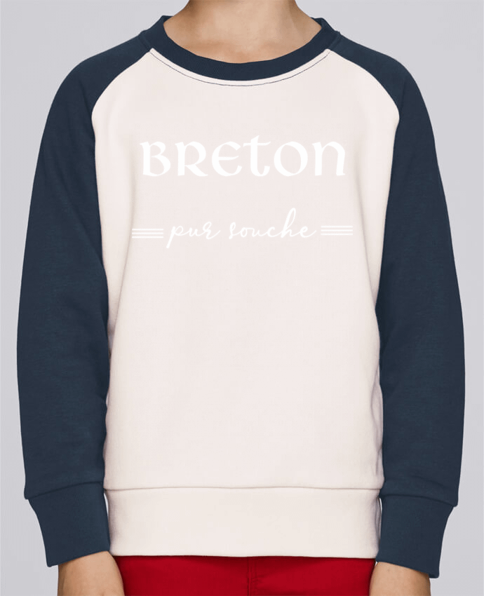 Sweatshirt Kids Round Neck Stanley Mini Contrast Breton pur souche by jorrie