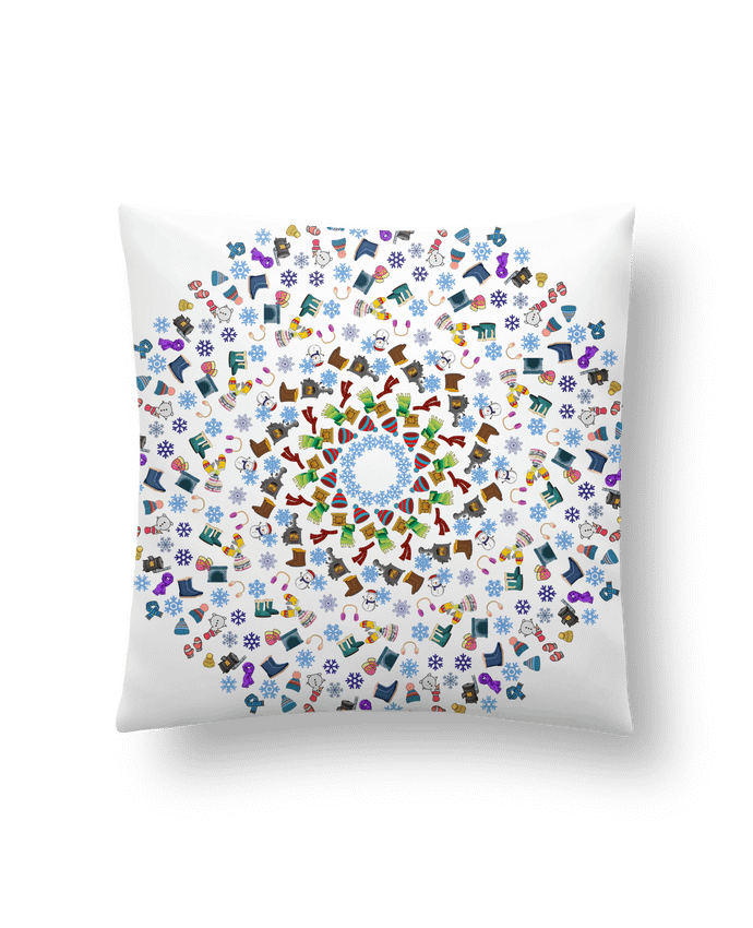 Cushion synthetic soft 45 x 45 cm Mandala invierno by amcoraq