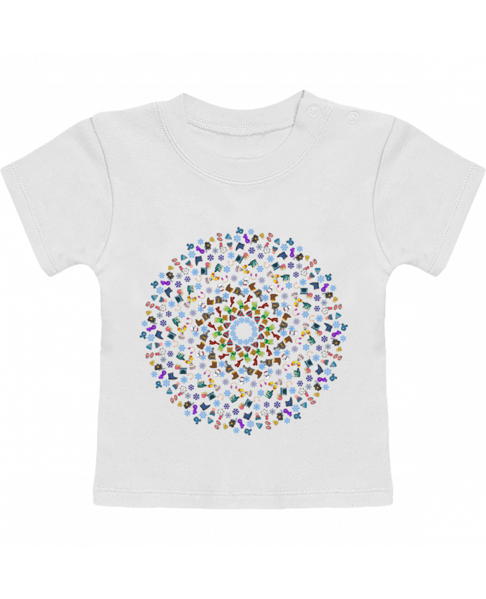 T-shirt bébé Mandala invierno manches courtes du designer amcoraq