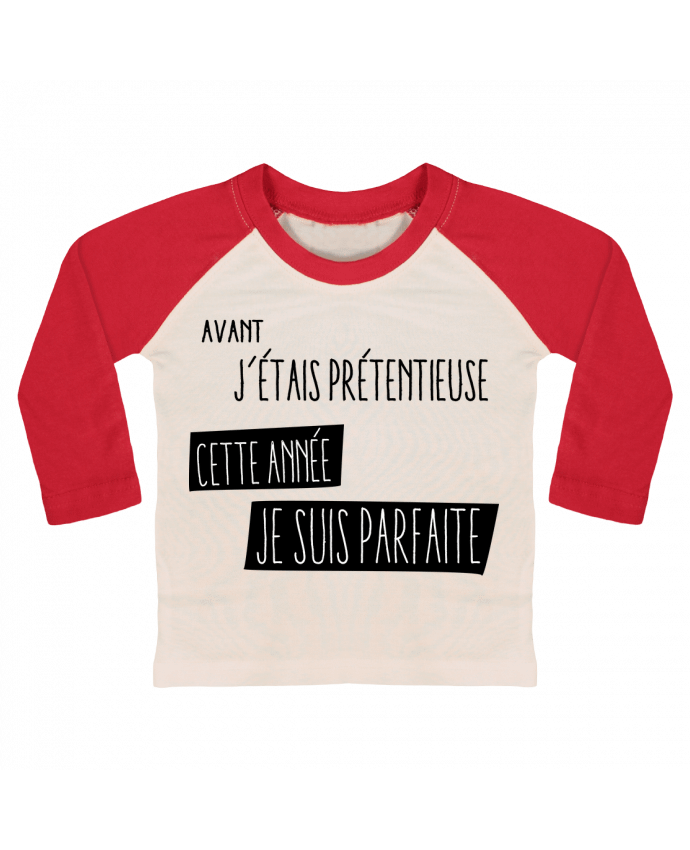 T-shirt baby Baseball long sleeve Proverbe pretentieuse by jorrie