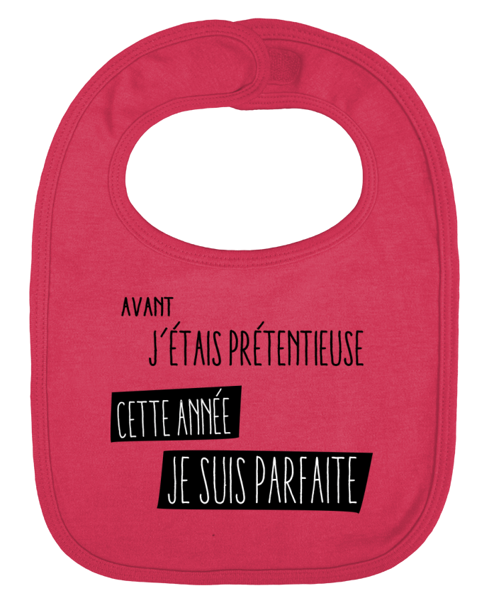 Baby Bib plain and contrast Proverbe pretentieuse by jorrie