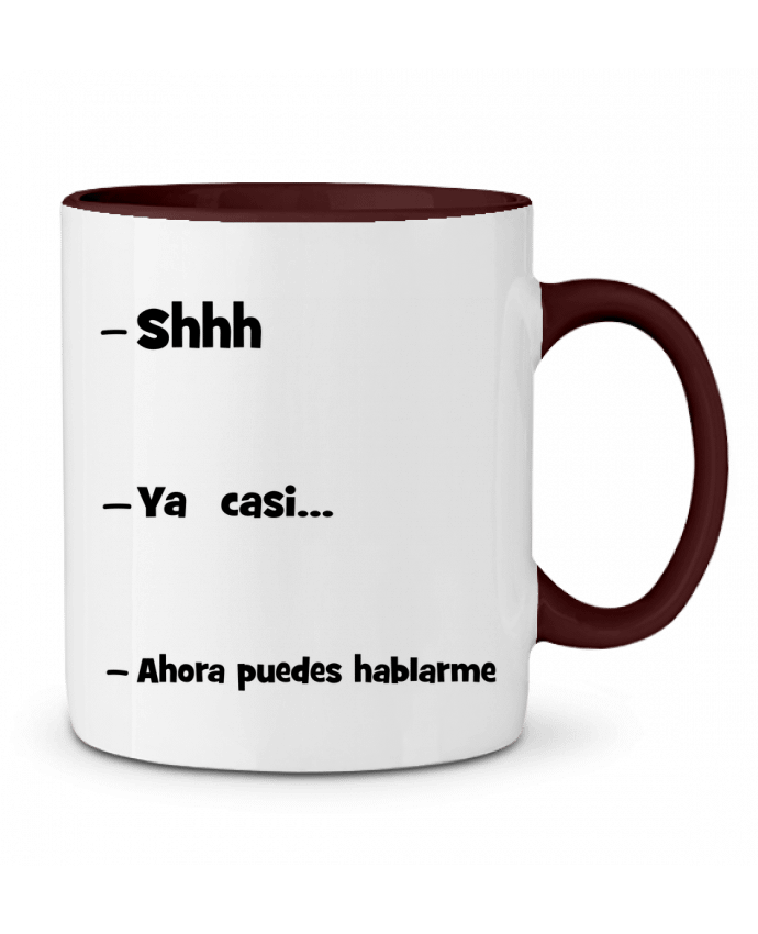 Mug bicolore Shhhh coffee tunetoo