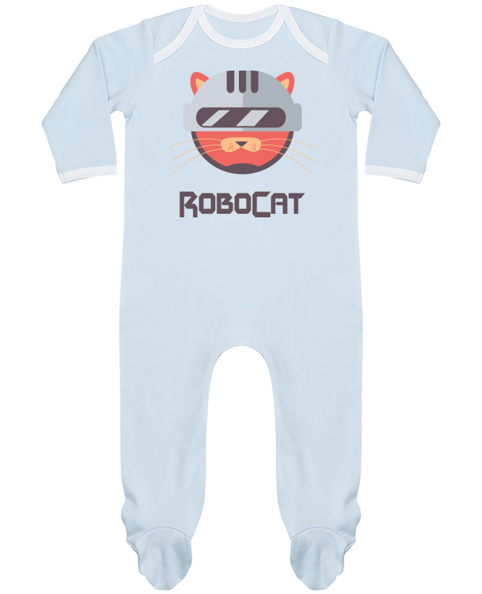 Baby Sleeper long sleeves Contrast ROBOCAT by Tchilleur