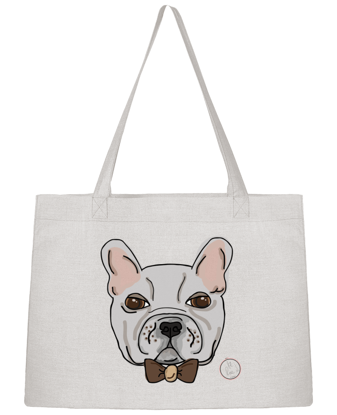 Shopping tote bag Stanley Stella Bulldog Hipster by Juanalaloca