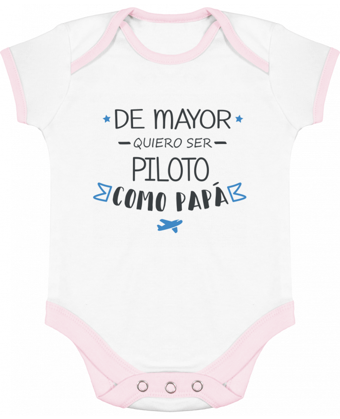 Body Bebé Contraste De mayor quiero ser piloto como papa por tunetoo