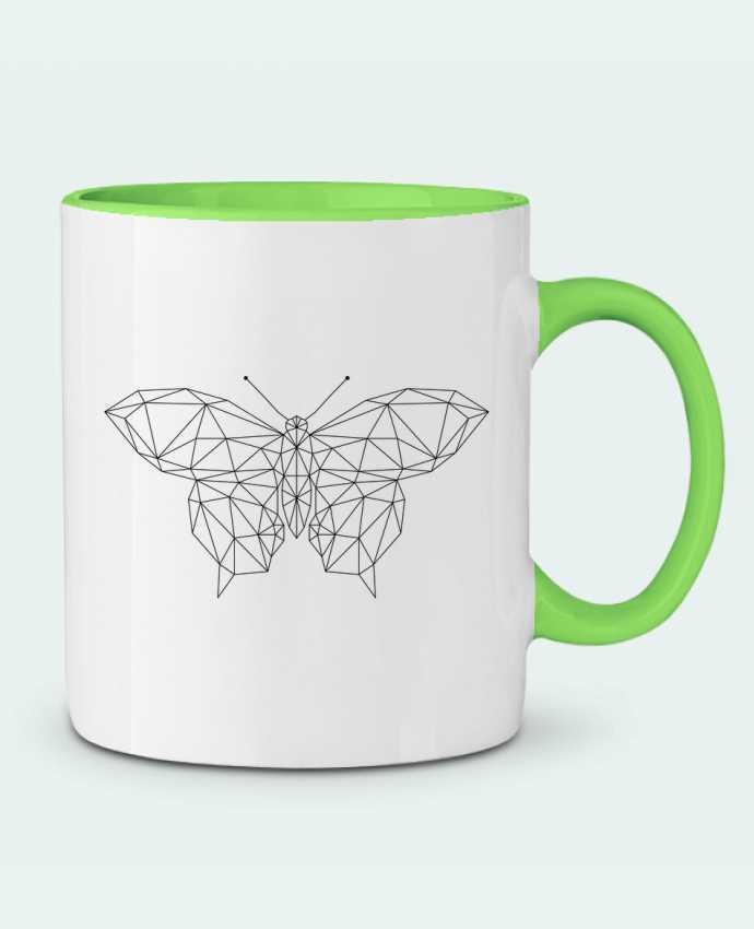 Two-tone Ceramic Mug Butterfly geometric /wait-design