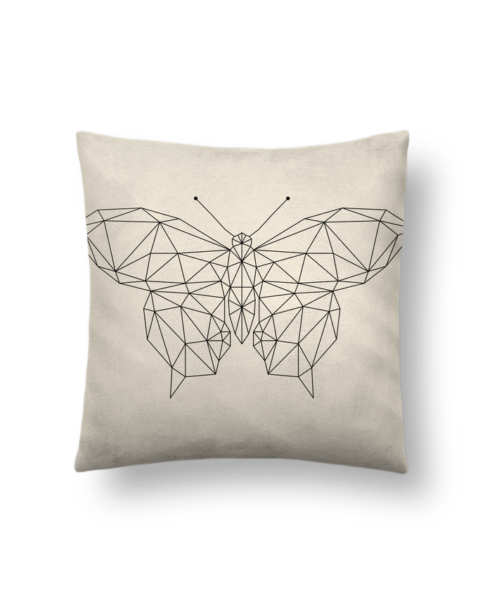Cushion suede touch 45 x 45 cm Butterfly geometric by /wait-design