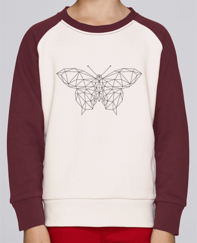 Sweatshirt Kids Round Neck Stanley Mini Contrast Butterfly geometric by /wait-design