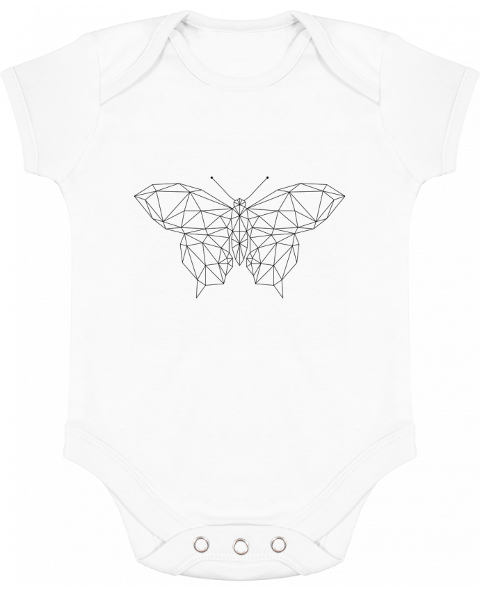 Body bébé manches contrastées Butterfly geometric par /wait-design