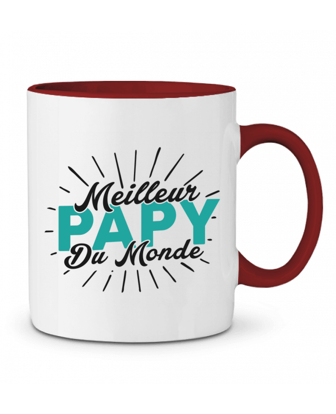 Two-tone Ceramic Mug Meilleur papy du monde tunetoo