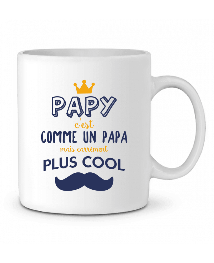 Ceramic Mug Papy comme un papa en plus cool by tunetoo