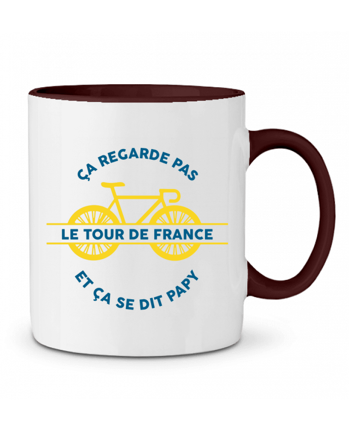 Mug bicolore Papy - Tour de France tunetoo