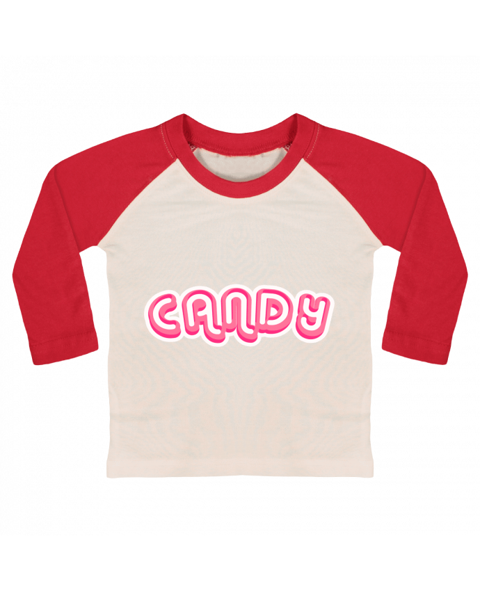Tee-shirt Bébé Baseball ML Candy par Fdesign