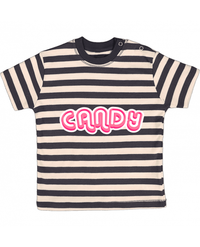 Tee-shirt bébé à rayures Candy par Fdesign