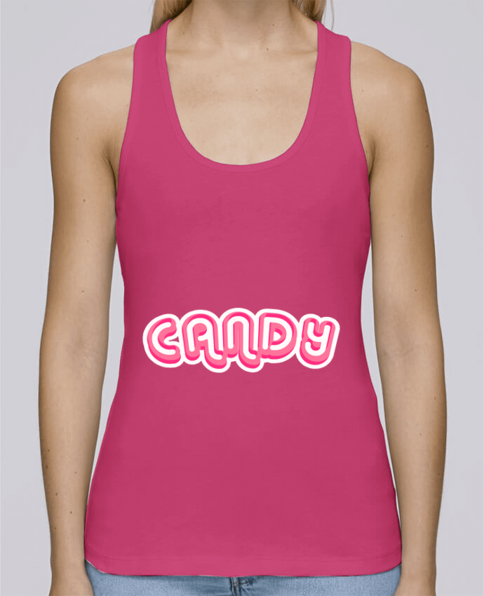 Camiseta de tirantes algodón orgánico mujer Stella Dreams Candy por Fdesign en coton Bio