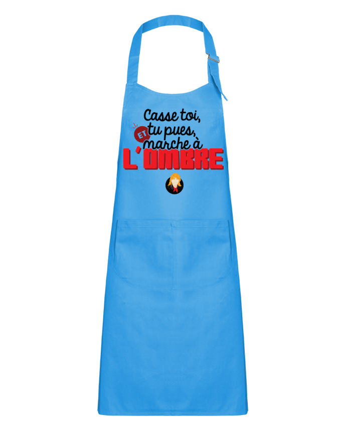 Kids chef pocket apron Renaud Casse toi, tu pues et marche à l'ombre by PTIT MYTHO