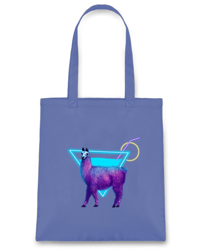 Tote Bag cotton Alpaga synthwave by Morin BLANC