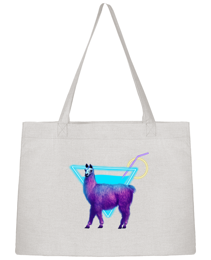 Sac Shopping Alpaga synthwave par Morin BLANC