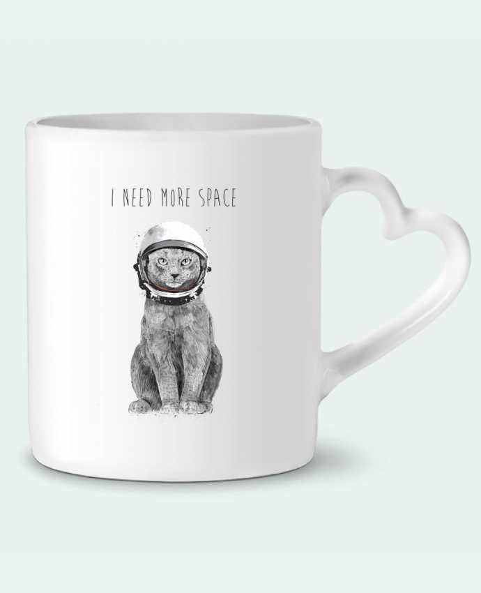 Mug Heart I need more space by Balàzs Solti