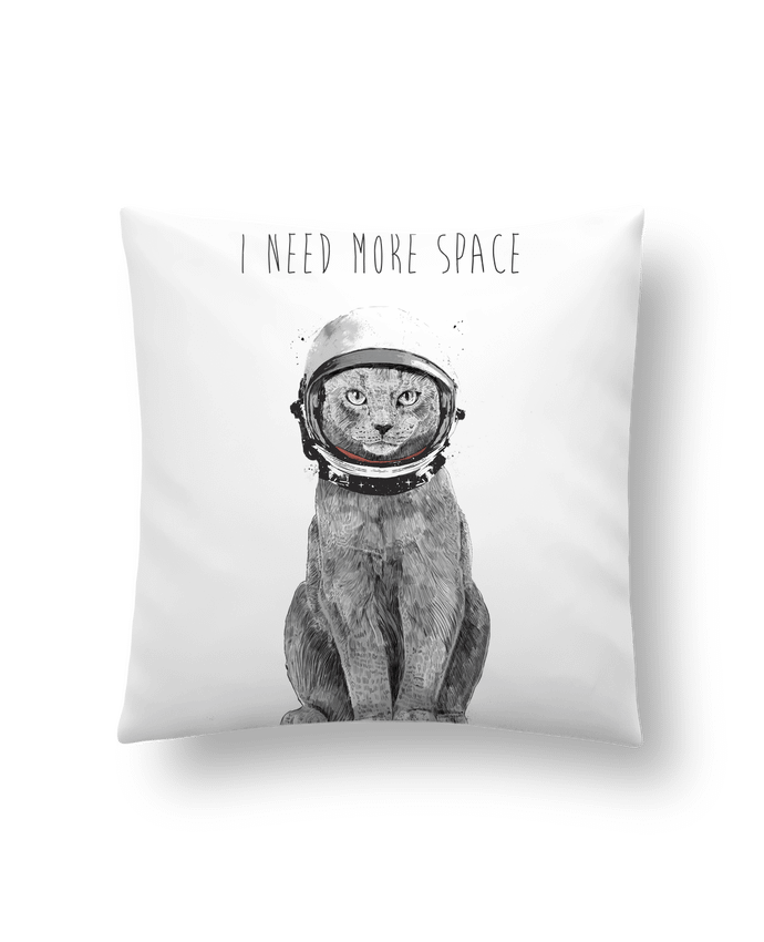 Cushion synthetic soft 45 x 45 cm I need more space by Balàzs Solti