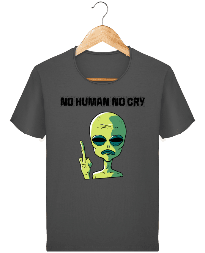  T-shirt Homme vintage No human no cry par jorrie