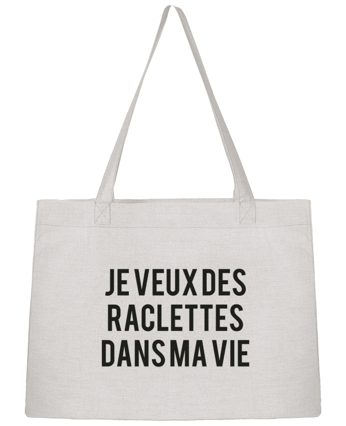 Shopping tote bag Stanley Stella Je veux des raclettes dans ma vie by tunetoo