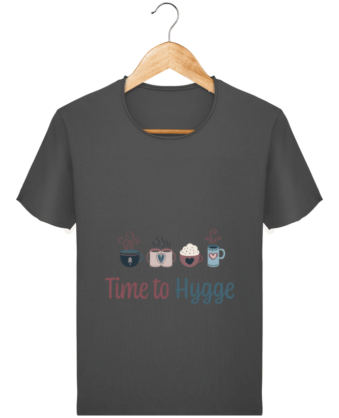  T-shirt Homme vintage Time to Hygge par lola zia