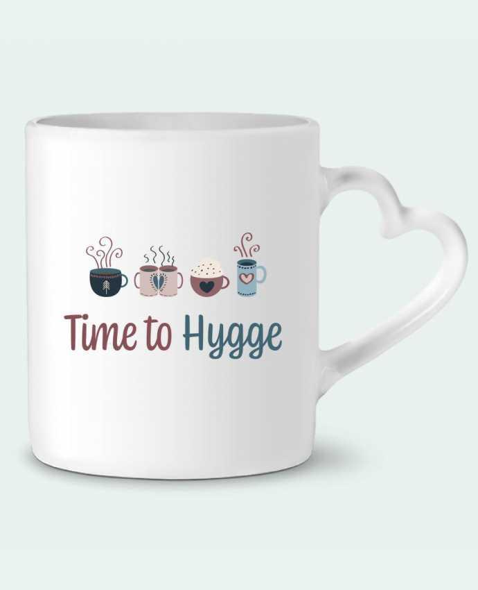 Mug coeur Time to Hygge par lola zia