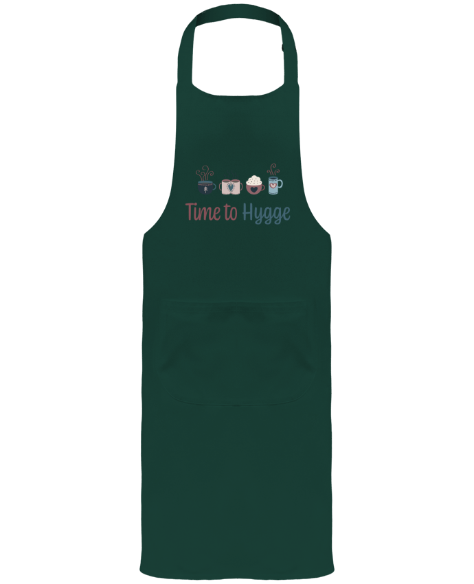 Garden or Sommelier Apron with Pocket Time to Hygge by lola zia