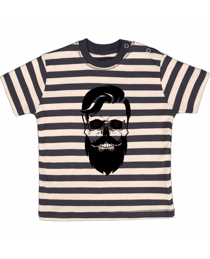 T-shirt baby with stripes Dead gentelman by designer26