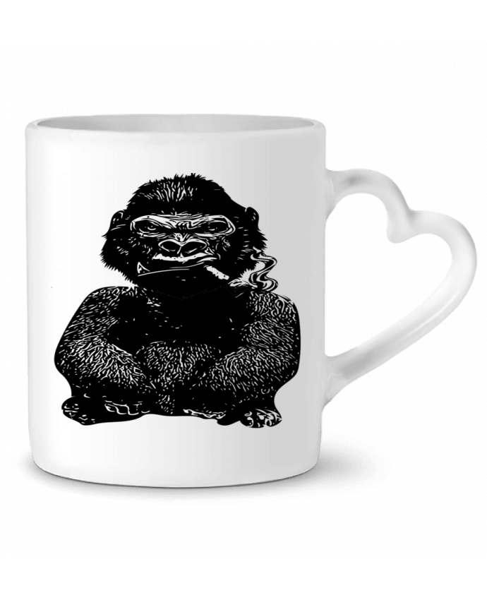 Mug coeur Gorille par David