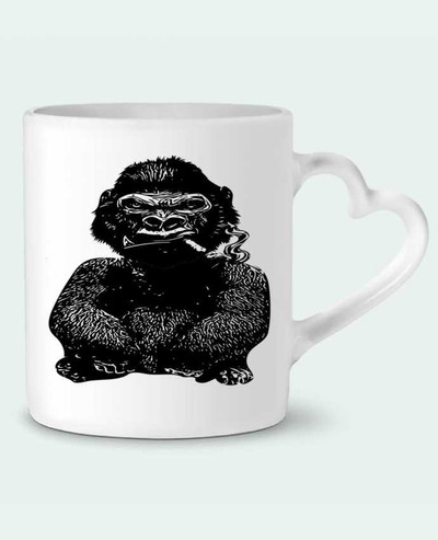 Mug coeur Gorille par David