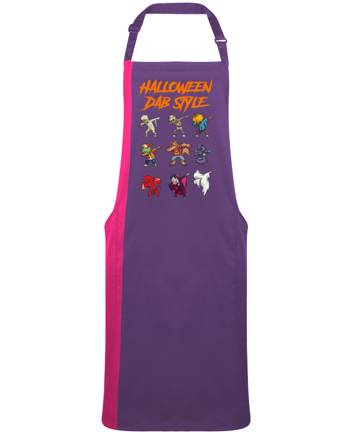 Tablier bicolore HALLOWEEN DAB STYLE par  fred design