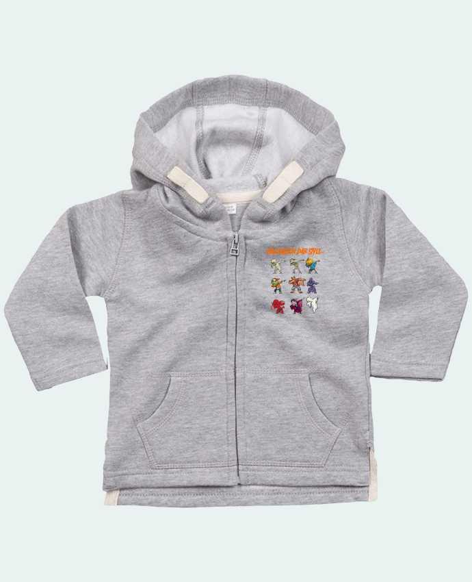 Hoddie with zip for baby HALLOWEEN DAB STYLE by fred design