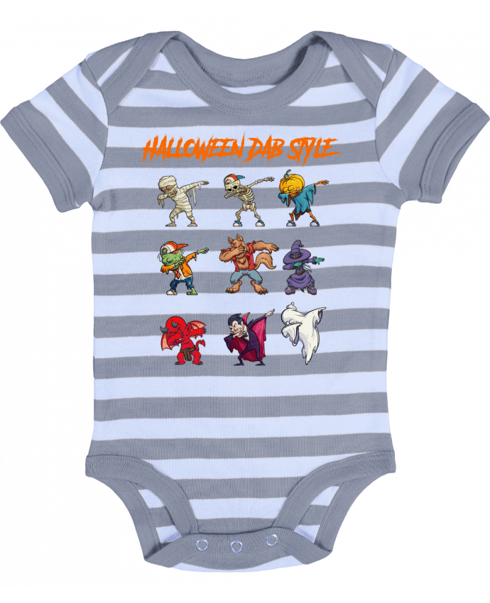 Baby Body striped HALLOWEEN DAB STYLE - fred design